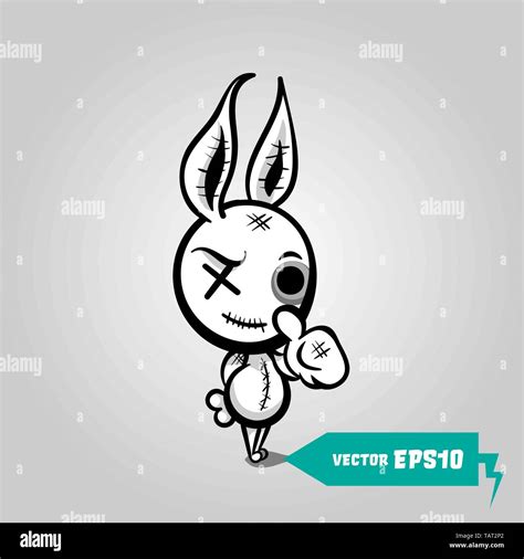 Evil Rabbit Drawing