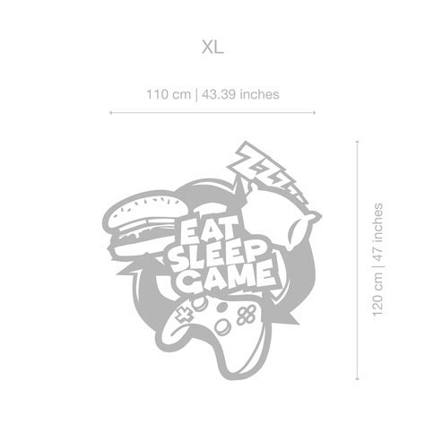 Eat, sleep, game – Wall Decal | Moonwallstickers.com