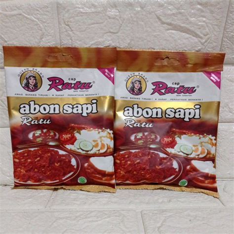 Jual Abon Sapi Cap Ratu 30g Shopee Indonesia