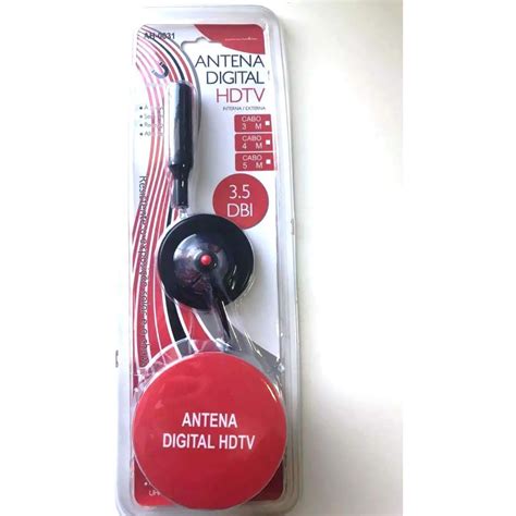 Mini Antena Tv Digital Hdtv Dbi Amplificada Interna Externa