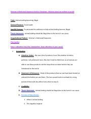 Persuasive Speech Outline Docx Monroe S Motivated Sequence Outline