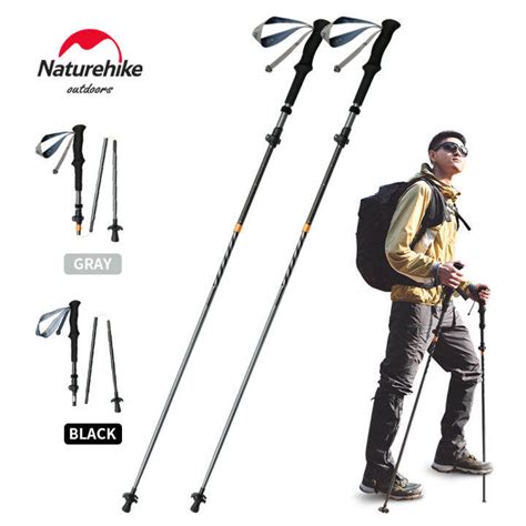 Naturehike Carbon Fiber Climbing Sticks Outdoor Folding Ultralight