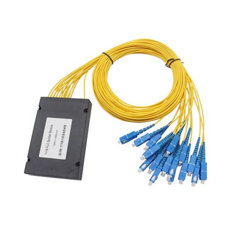 Passive Splitter Box Fiber Optics Sc Upc Plc Fiber Splitter Abs