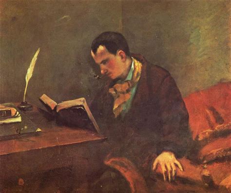 Portrait Of Charles Baudelaire Gustave Courbet Wikiart Org