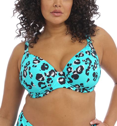 Elomi Kotiya Plunge Underwire Bikini Top ES800902 42G Lagoon