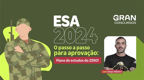 Concurso ESA 2024 O passo a passo para aprovação Plano de estudos do