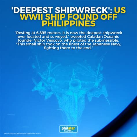 On Twitter ‘deepest Shipwreck Ever Located’ A Us Navy Destroyer Sunk During World