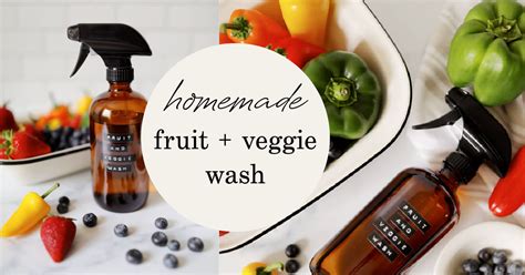 Homemade DIY Fruit and Veggie Wash Spray - Artful Homemaking