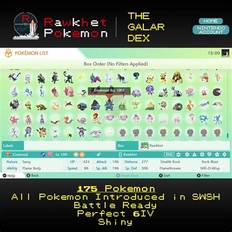 Buy Every Gen 8 Pokemon In Sword And Shield Rawkhet Pokemon