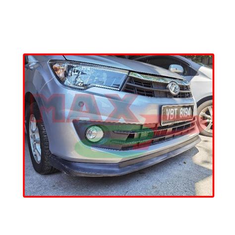 Perodua Bezza 2016 Takero Front Skirt Bumper Lower V Lip Vlip Spoiler