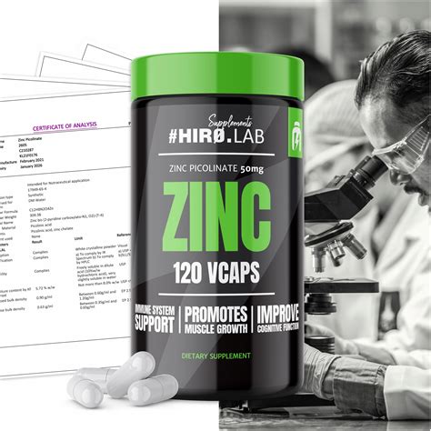 Zinc Vcaps Witaminy Od Ywki I Suplementy Hiro Lab