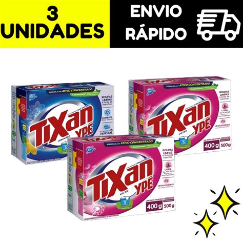 Kit 3 Caixas De Sabão Em Pó Tixan 400g Shopee Brasil