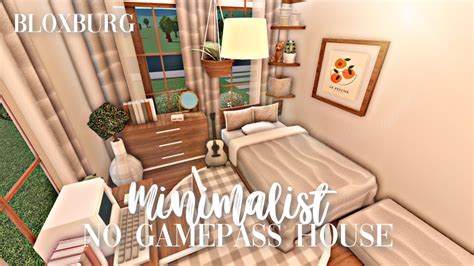 Roblox Bloxburg No Gamepass Minimalist House Minami Oroi Youtube