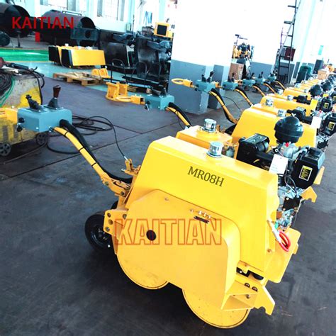 Walk Behind Hand Mini Road Roller Compactor Price Machine Vibratory