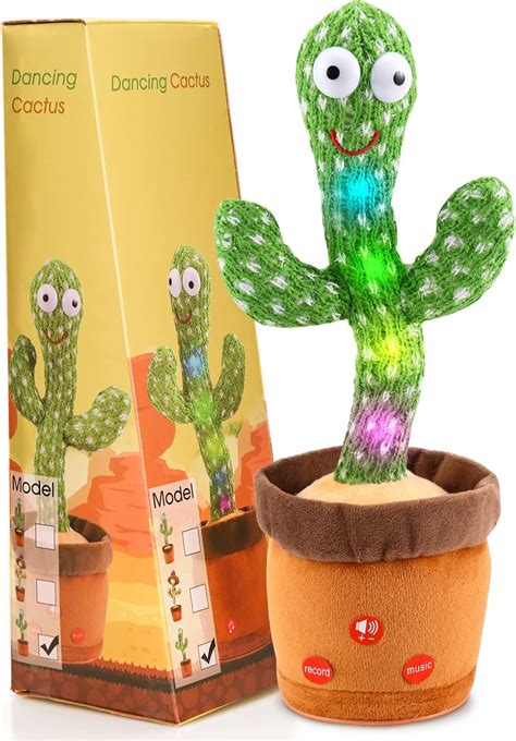 Np Volume Control Singing And Dancing Cactus Toy Repeating Talking Cactus Toy