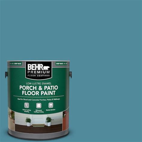 BEHR PREMIUM 1 Gal S460 5 Blue Square Low Lustre Enamel Interior