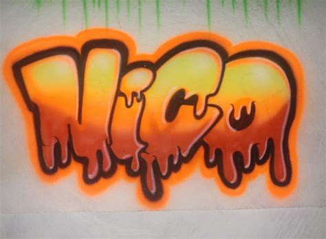 Airbrushed Drip Graffiti Name T Shirt Airbrushed Graffiti Etsy