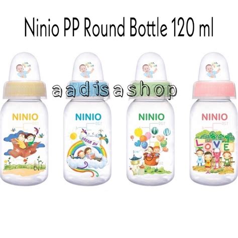 Jual Ninio Pp Round Bottle Botol Susu Asi Dot Bayi Anak Ml Shopee