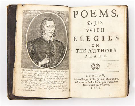 Poems, by J.D. VVith elegies on the authors death by John (1573-1631) Donne - Hardcover - THIRD ...