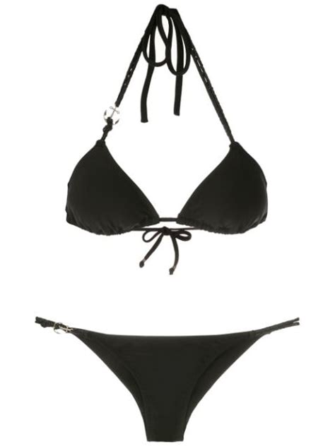 Shop Amir Slama Triangle Bikini Set With Express Delivery Farfetch