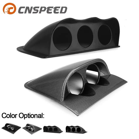 Universele 2 Inch 52mm Dash Board Dual Triple Gauge Pod Black Carbon