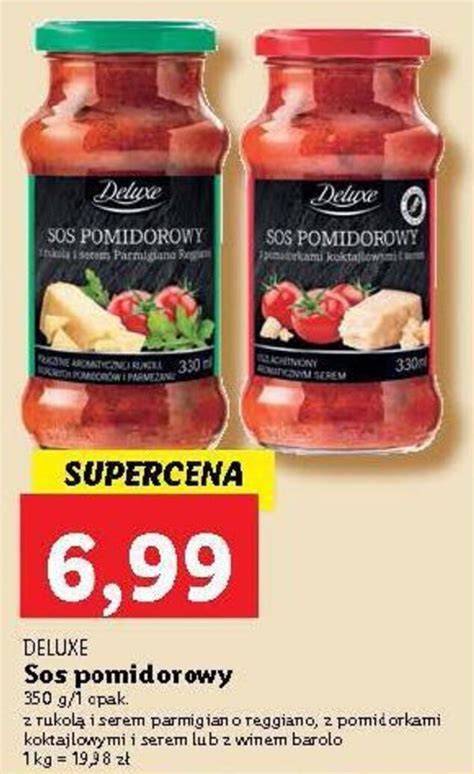 Promocja Deluxe Sos Pomidorowy 350g W Lidl