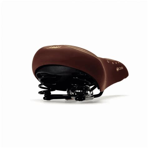 Brown Citybike Saddle For Men With Springs 270x183 Mm 646g Comfort