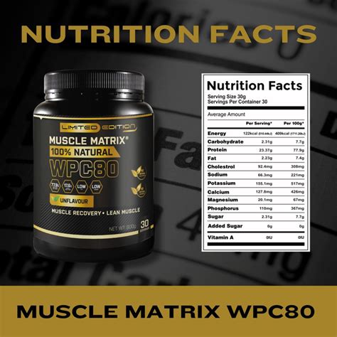 Muscle Matrix Natural Whey Wpc Kg Whey Protein Build