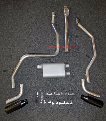 Avalanche Yukon Xl Suburban Dual Exhaust Kit W Chamber Muffler