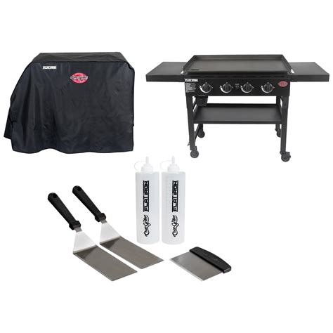 Shop Char Griller Flat Iron 4 Burner Flat Top Griddle Starter Bundle At