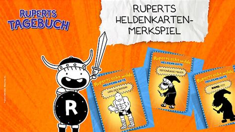 Ruperts Heldenkarten Merkspiel Gregs Tagebuch