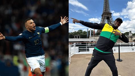 French Soccer Star Kylian Mbappe Responds To Track Legend Usain Bolts