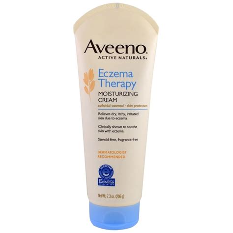 Aveeno Active Naturals Eczema Therapy Moisturizing Cream Fragrance Free 7 3 Oz 207 G Iherb