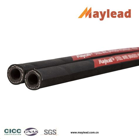 1 2 High Pressure Steel Wire Braided Rubber Oil Hose En857 1sc China