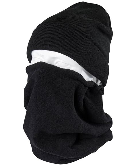 Kenneth Cole Reaction Mens Flat Knit Beanie And Gaiter Set Macys