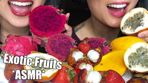 Asmr Exotic Fruit Platter With Sas Asmr Juicy Eating Sounds Whispering Asmr Phan Youtube