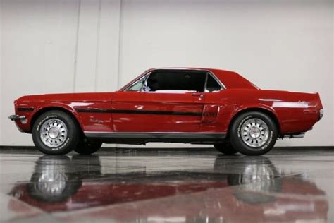 1968 Ford Mustang California Special 71634 Miles Candy Apple Red Coupe