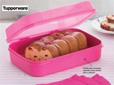 Tupperware Visual Box 2 3 Litros Rosa Frete grátis