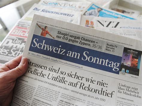 AZ Medien stellen Zeitung «Schweiz am Sonntag» nächstes Jahr ein ...