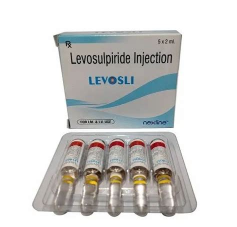 Liquid Levosli Levosulpiride Injection Packaging Size 5 X 2ml As