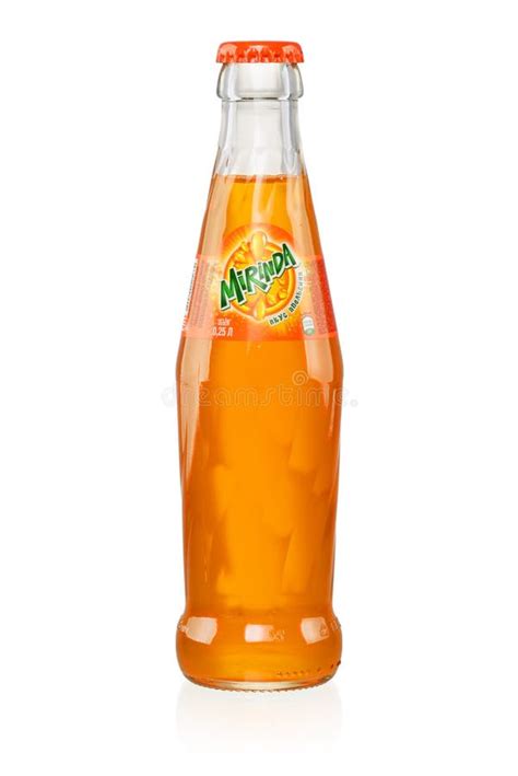 Botella De Cristal De Mirinda Imagen Editorial Imagen De Soda