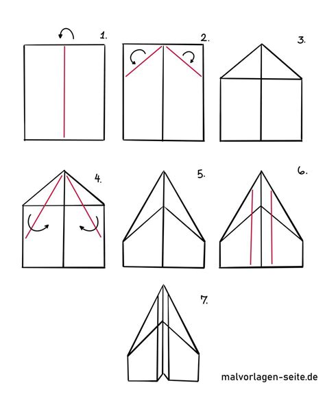 Anleitungen Zum Falten Von Papierfliegern Papierflugzeuge Basteln