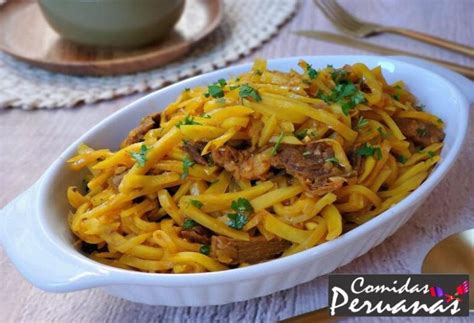 Receta auténtica de Olluquito con charqui sabores peruanos en tu