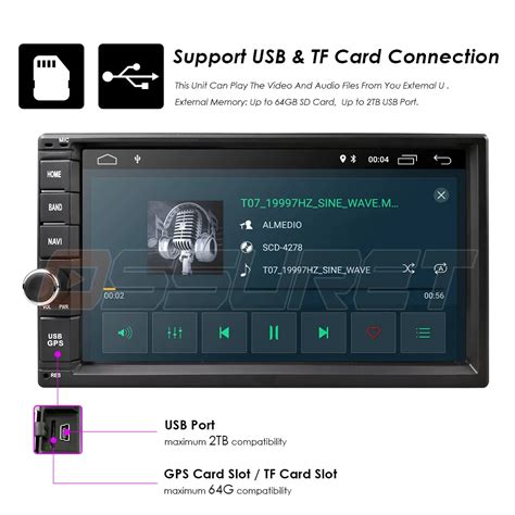 Ironstyle Hizpo Quad Core 7 2Din Android 9 0 Car NO DVD Radio