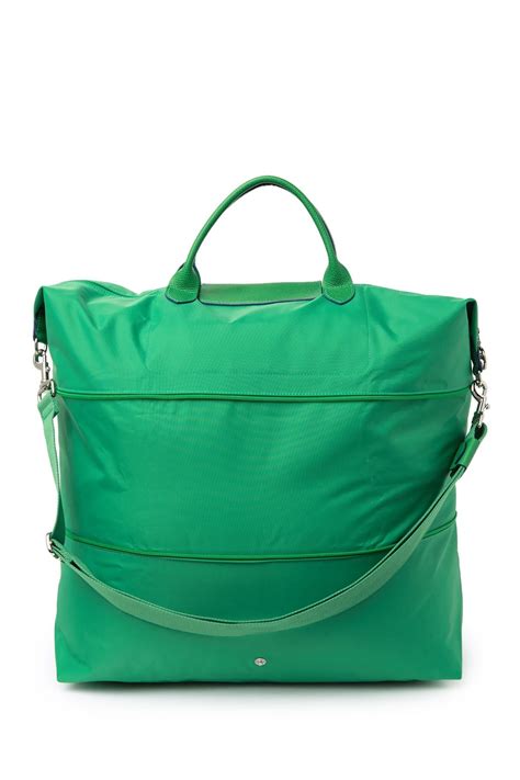 Longchamp Synthetic Le Pliage Expandable Nylon Tote In Green Lyst