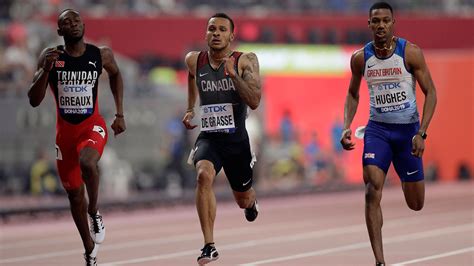 Canadas Andre De Grasse Wins Semi To Qualify For 200 Metre World Final