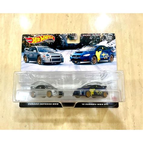 Hot Wheels Premium Twin Pack Subaru Impreza Wrx Subaru Wrx Sti Shopee Malaysia