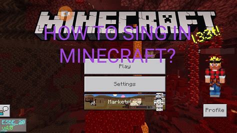 Minecraft Sing Inhow To Sing In Minecraft Youtube