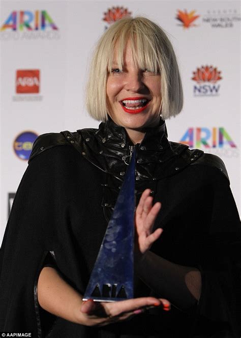 Sia Gives Away The Four Gongs She Won At The Arias Daily Mail Online