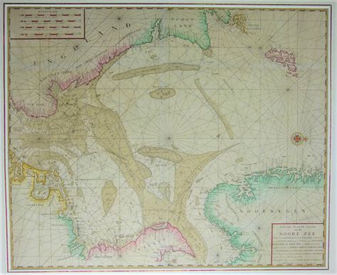 North Sea Noordzee Nieuwe Paskaart Van De Noort Zee G Hulst